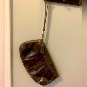 Coach wristlet zippered purse